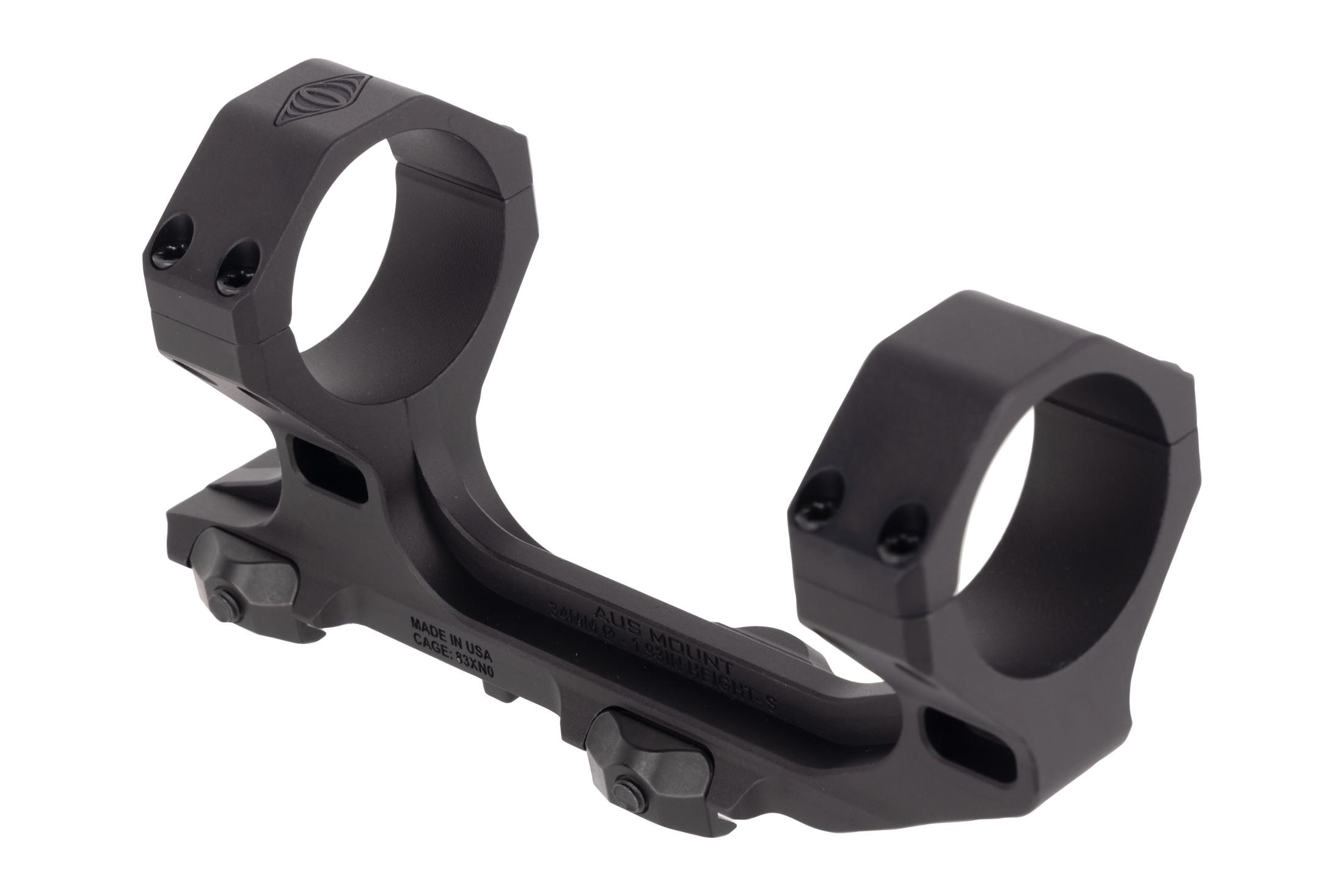 Reptilia AUS 1-Piece Scope Mount 34mm Tube 1.93" - Mil-Std 1913 Picatinny Rail Precision Mount - 100-242